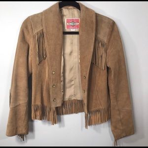 Vintage Suede Fringe Jacket